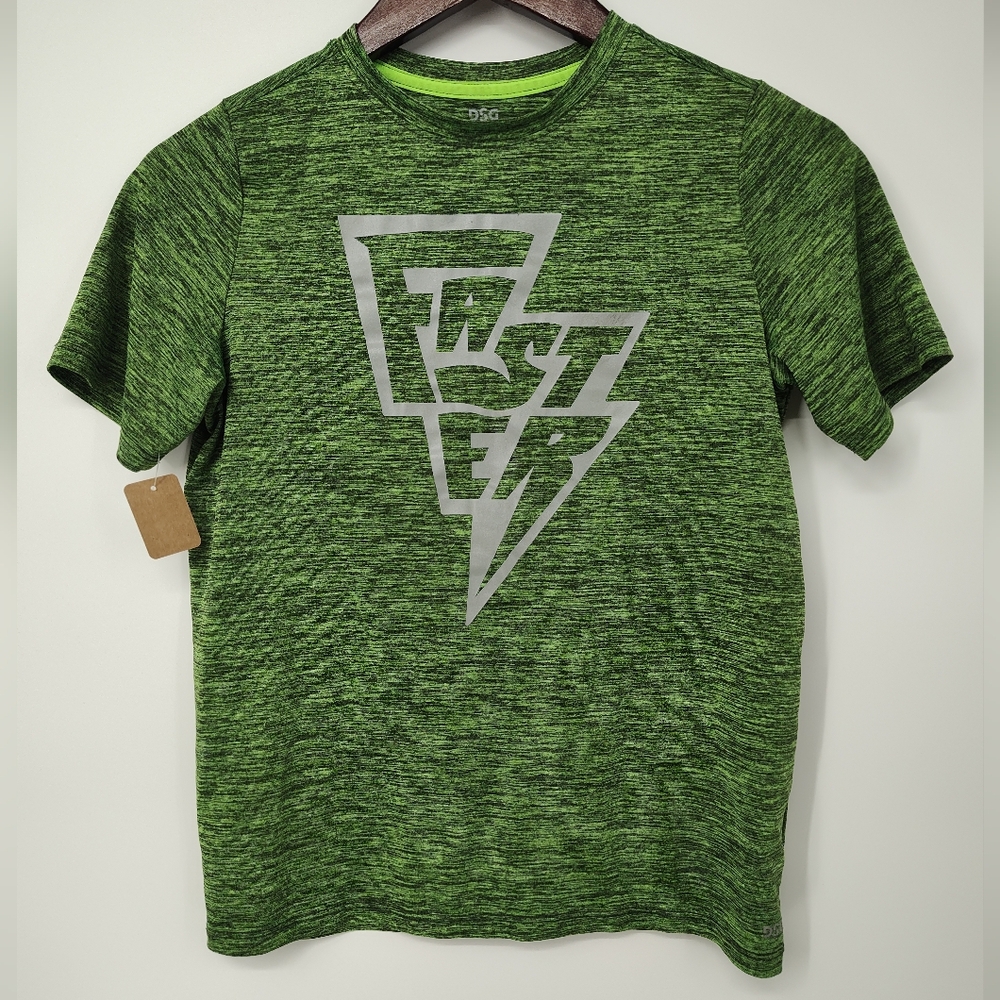 DSG-Dicks Sporting Goods Boys Vibrant Green Athletic Tee Size Large 14/16